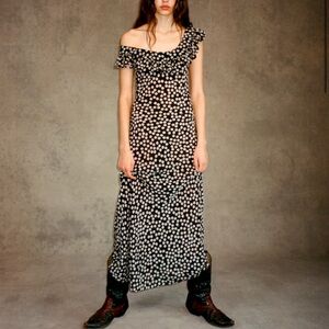 Realisation Par Black and White One Shoulder Dress